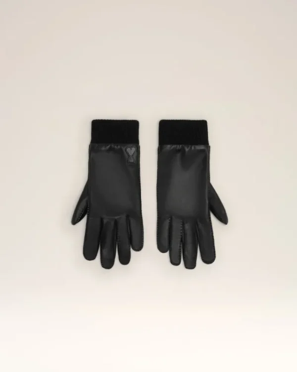 Store Ami de Coeur Leather Patch Gloves Scarves & Gloves