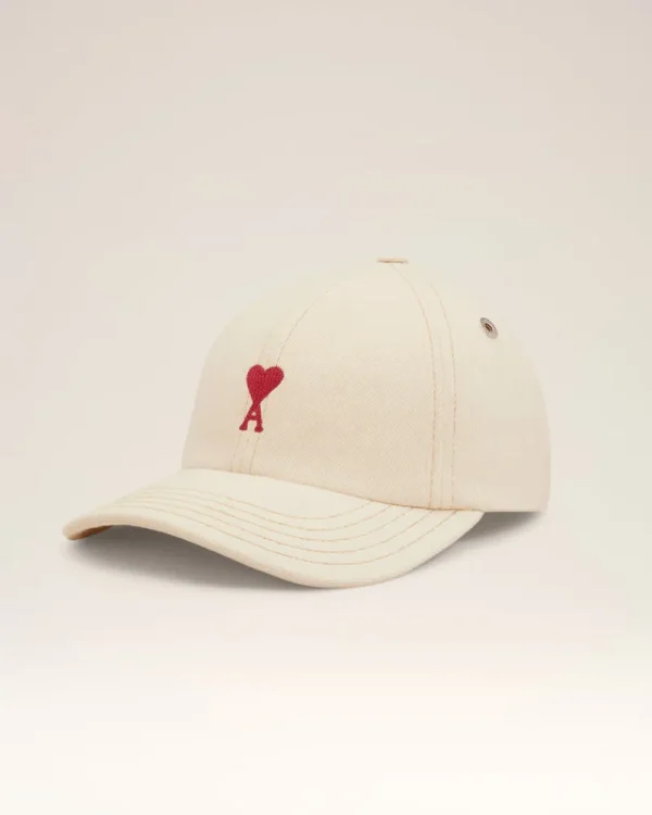 Best Sale Beige Cotton Ami de Coeur Embroidery Cap Women Caps | Ami De Coeur