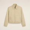 Store Beige Cotton Ami de Coeur Zipped Jacket Coats & Jackets | Ami De Coeur