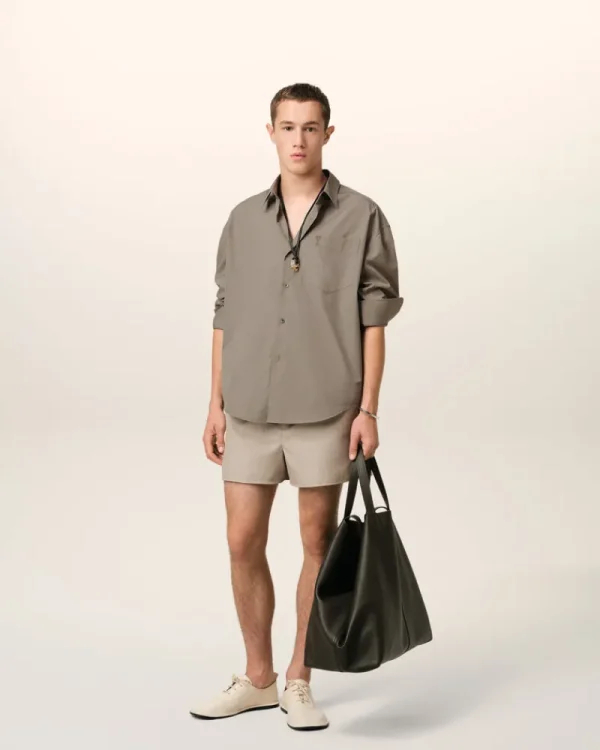 Clearance Beige Cotton Ami de Coeur Boxy Shirt Women Tailoring | Shirts