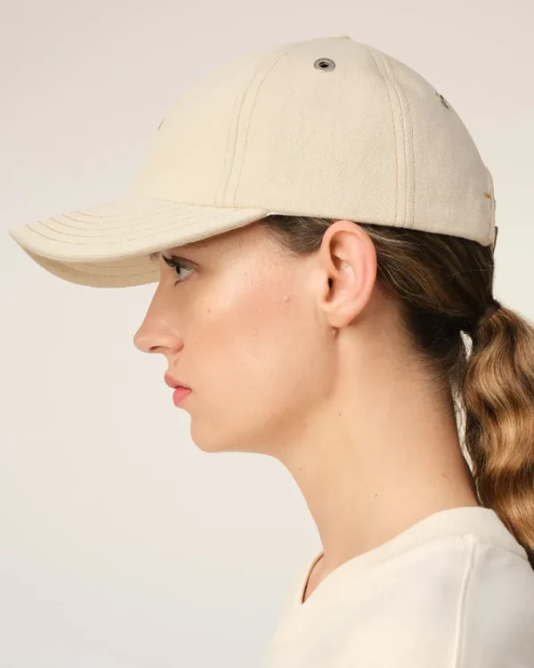 Best Sale Beige Cotton Ami de Coeur Embroidery Cap Women Caps | Ami De Coeur