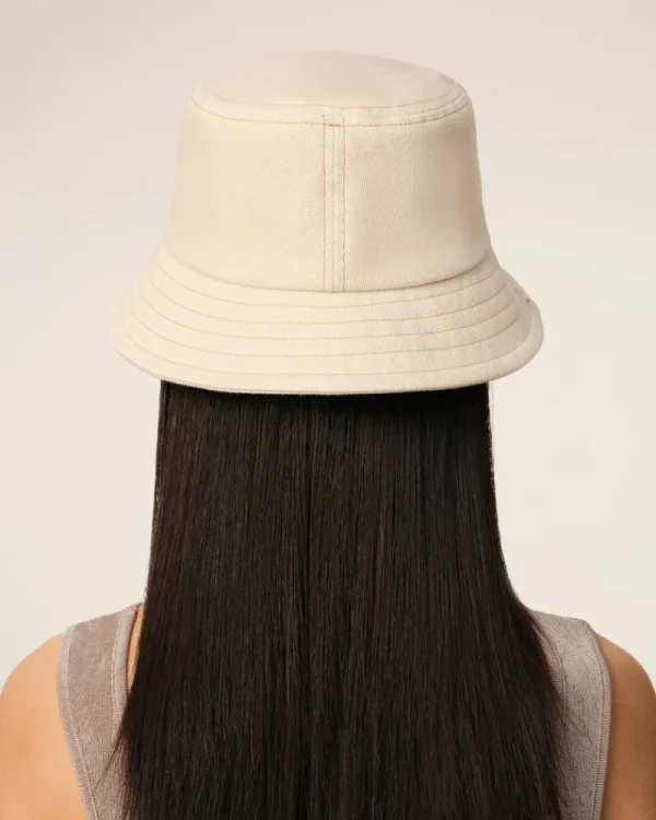 Hot Beige Cotton Ami de Coeur Embroidery Bucket Hat Women Hats & Beanies | Ami De Coeur