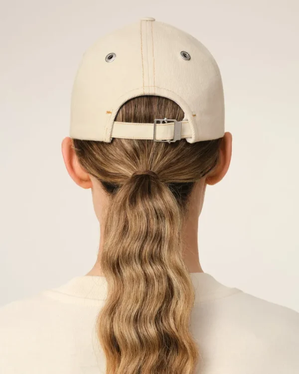 Best Sale Beige Cotton Ami de Coeur Embroidery Cap Women Caps | Ami De Coeur