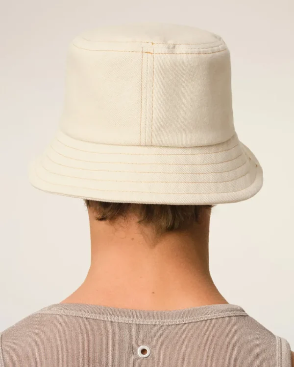 Hot Beige Cotton Ami de Coeur Embroidery Bucket Hat Women Hats & Beanies | Ami De Coeur