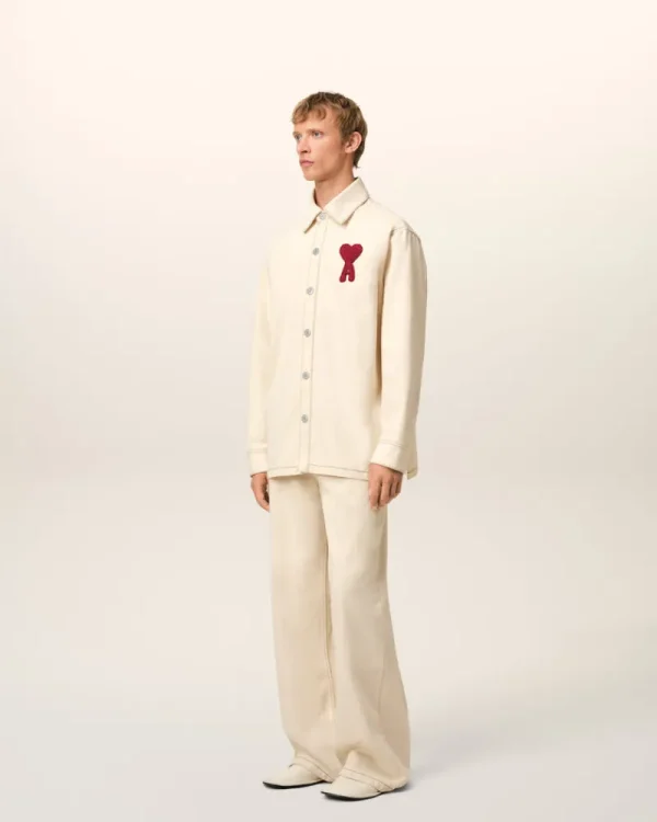 Hot Beige Cotton Ami de Coeur Overshirt Denim | Ami De Coeur