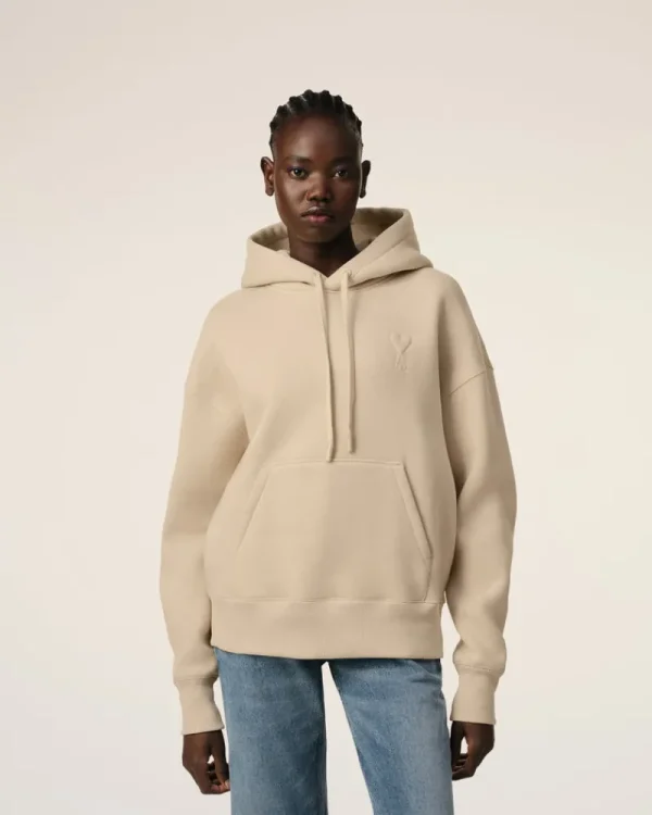 Online Beige Cotton Ami de Coeur Hoodie Women Sweatshirts & Hoodies | Ami De Coeur