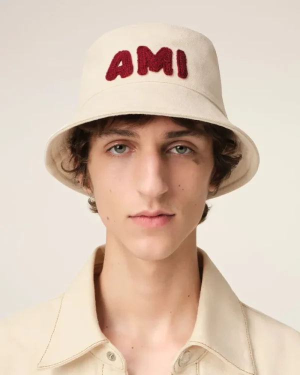 Cheap Beige Cotton Patch Bucket Hat Women Hats & Beanies | Hats & Beanies