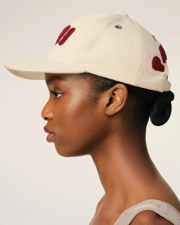 Shop Beige Cotton Patch Trucker Cap Women Caps | Caps