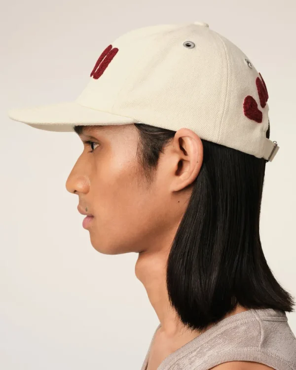 Shop Beige Cotton Patch Trucker Cap Women Caps | Caps