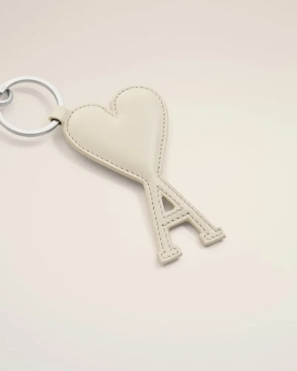 Online Beige Leather Ami de Coeur Keyring Women Ami De Coeur | Key Rings