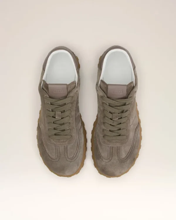 Store Beige Leather Low Top Step Sneakers Women Sneakers | Sneakers