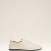 Cheap Beige Leather One Cut Shoes Women Flats | Tailoring
