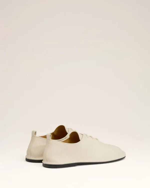 Cheap Beige Leather One Cut Shoes Women Flats | Tailoring