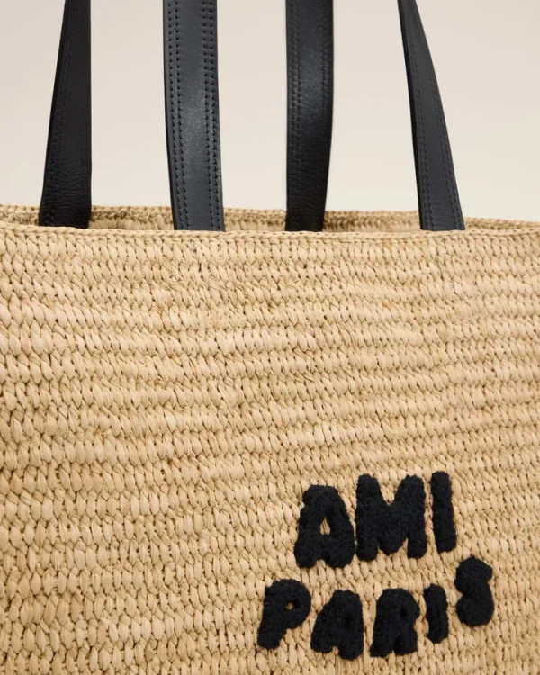 Best Beige Leather Rafia Tote Bag Women Tote Bags | Bags