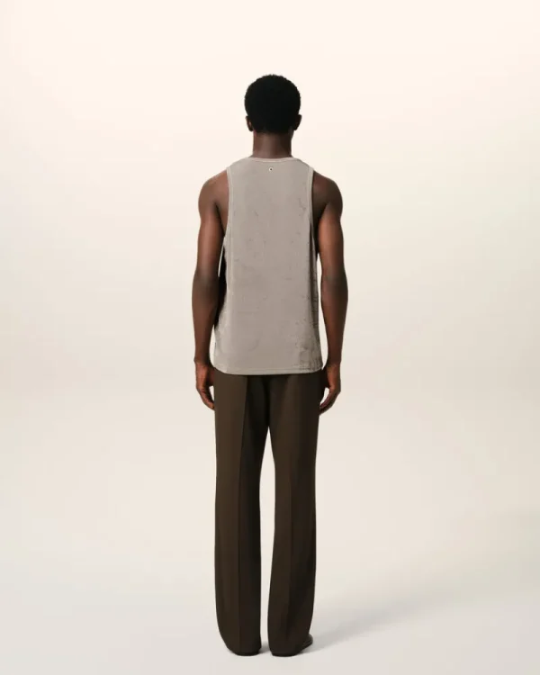 Discount Beige Light Shiny Rib Jersey Tanktop T-shirts & Polos