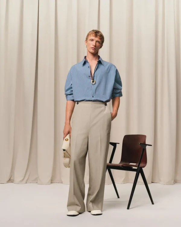 Cheap Beige New Wool Sailor Trousers Tailoring | Trousers