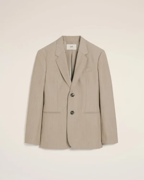 Flash Sale Beige Wool Back Slit Jacket Women Denim | Coats & Jackets