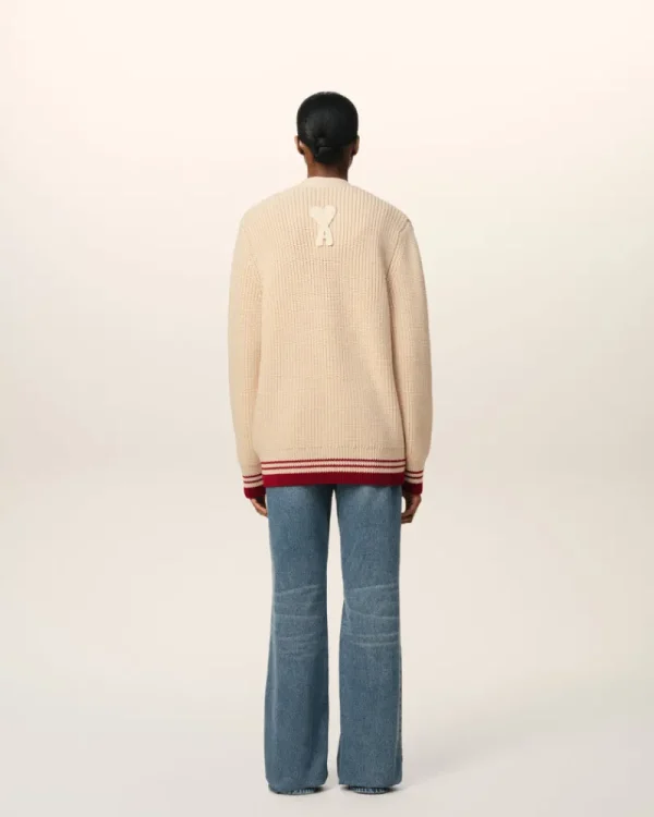Online Beige Wool Ribbed Sweater Women Sweaters & Cardigans | Ami De Coeur