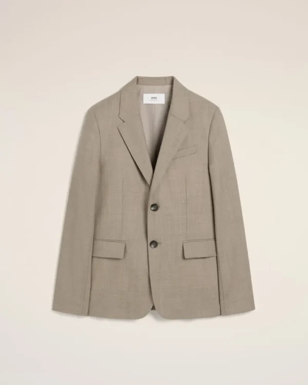 Discount Beige Wool Two Buttons Jacket Tailoring | Coats & Jackets