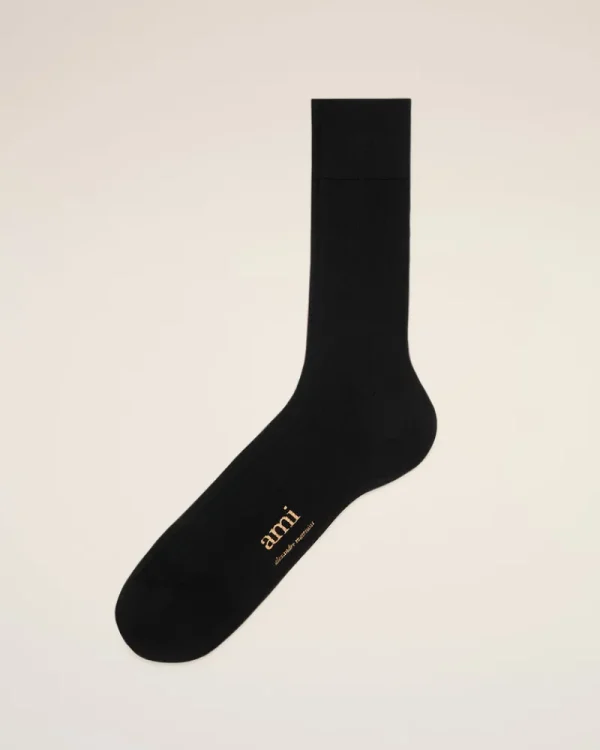 Cheap Black Cotton Ami de Coeur Plate Socks Women Socks | Ami De Coeur