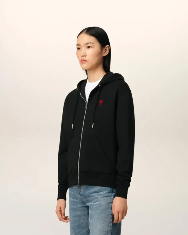 Cheap Cotton Ami de Coeur Zipped Hoodie Women Sweatshirts & Hoodies | Ami De Coeur
