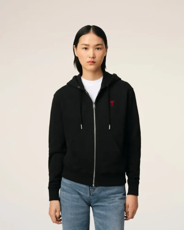 Cheap Cotton Ami de Coeur Zipped Hoodie Women Sweatshirts & Hoodies | Ami De Coeur