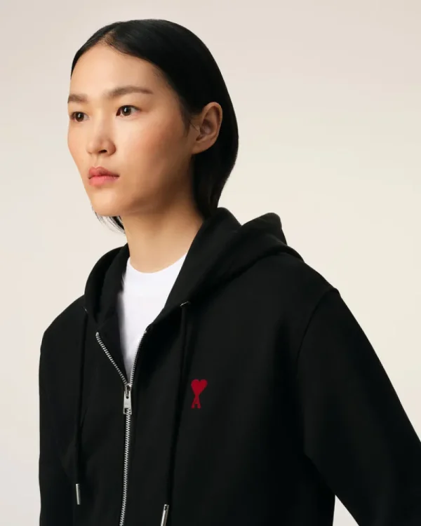 Cheap Cotton Ami de Coeur Zipped Hoodie Women Sweatshirts & Hoodies | Ami De Coeur