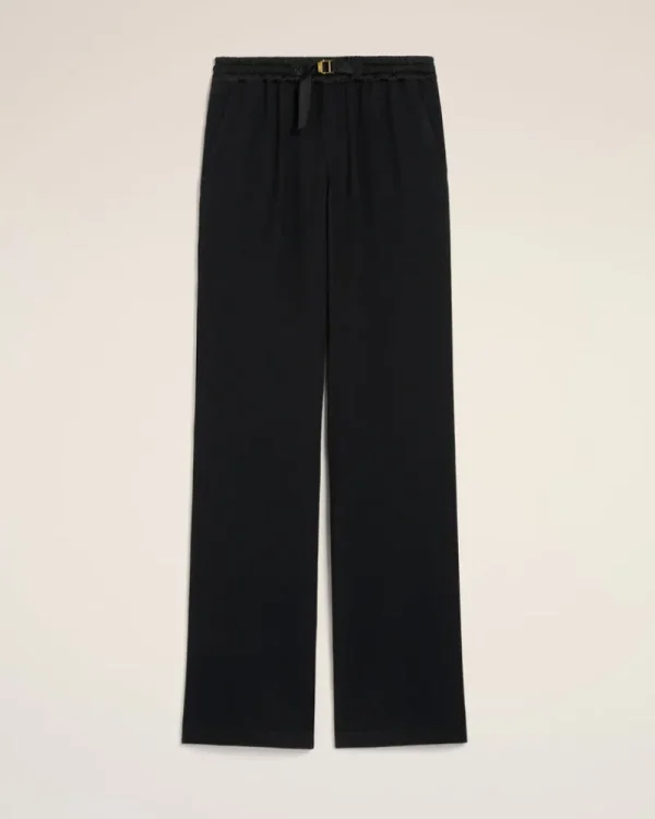 Fashion Flare Fit Elasticated Trousers Women Trousers
