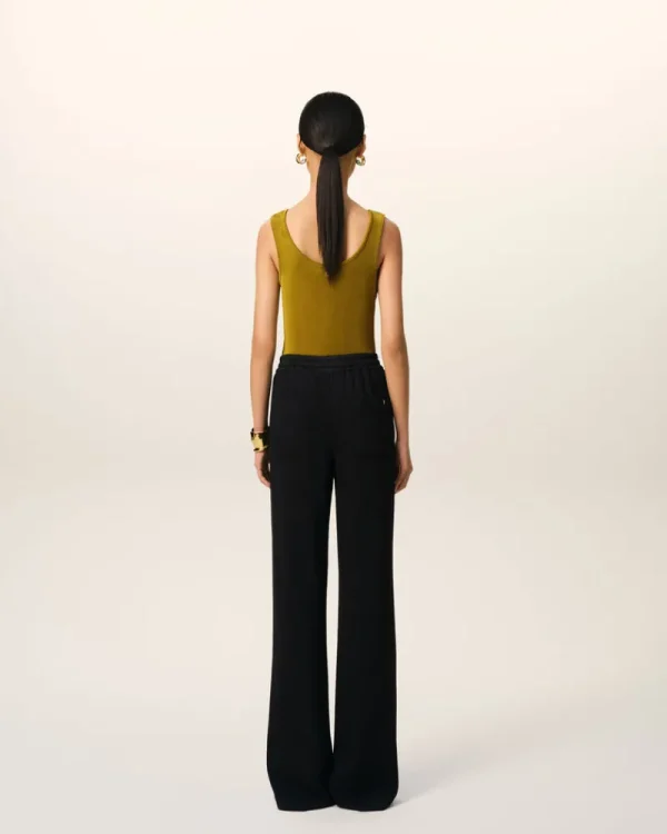 Fashion Flare Fit Elasticated Trousers Women Trousers