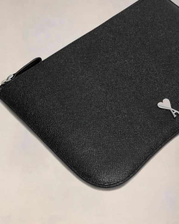New Black Leather Paris Paris Pouch Women Pouches | Small Leather Goods