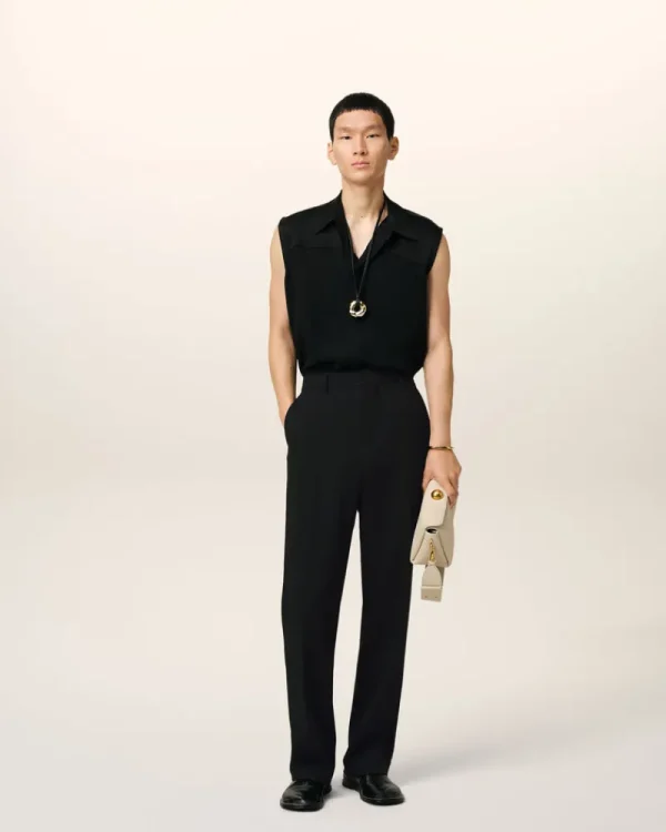 Cheap Wool Straight Fit Trousers Tailoring | Trousers