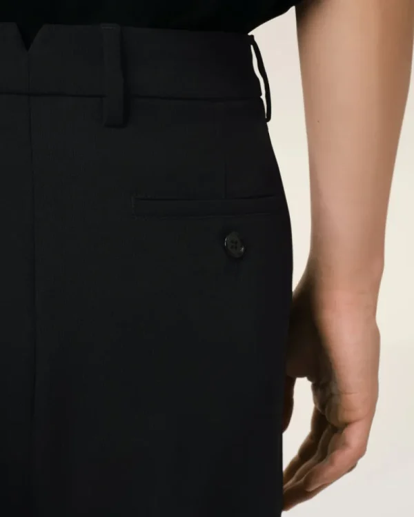 Cheap Wool Straight Fit Trousers Tailoring | Trousers