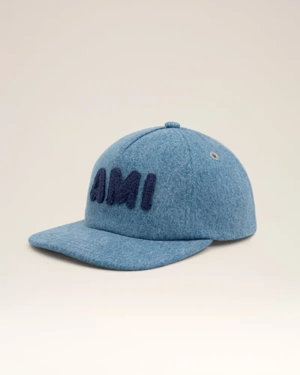 Store Blue Cotton Patch Trucker Cap Women Caps | Caps