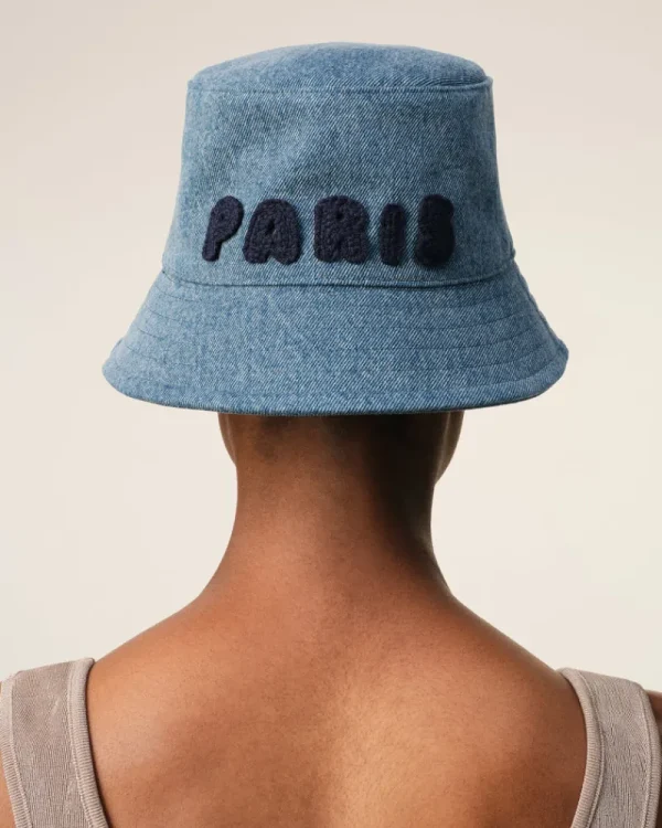 Hot Blue Cotton Patch Bucket Hat Women Hats & Beanies | Ami De Coeur