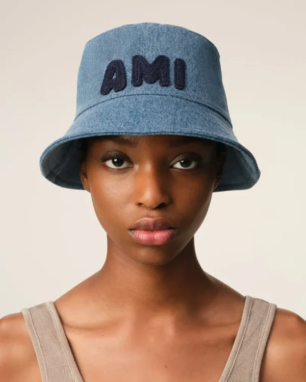 Hot Blue Cotton Patch Bucket Hat Women Hats & Beanies | Ami De Coeur