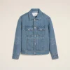 Store Blue Cotton Trucker Jacket Denim | Coats & Jackets