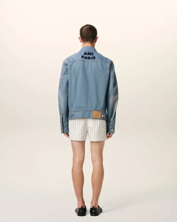 Store Blue Cotton Trucker Jacket Denim | Coats & Jackets