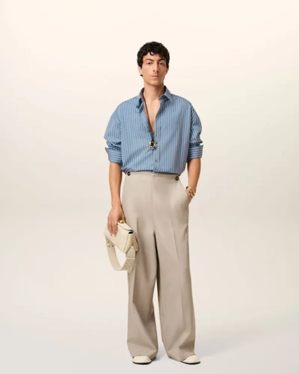 Fashion Blue Cotton Boxy Fit Shirt Shirts
