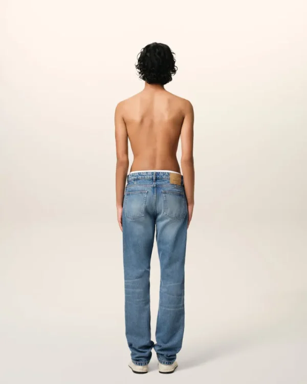 Clearance Blue Cotton Classic Fit Jeans Denim | Trousers