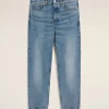 Best Sale Blue Cotton Tapered Fit Jeans Denim | Trousers