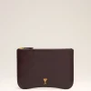 Online Burgundy Leather Paris Paris Pouch Women Pouches | Small Leather Goods