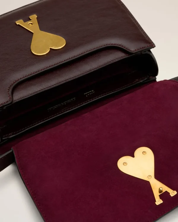 Clearance Burgundy Leather Top Handle Paris Paris Bag Women Crossbody Bags | Handbags