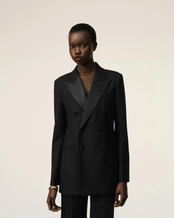 Discount Double Breasted Jacket Women Denim | Coats & Jackets