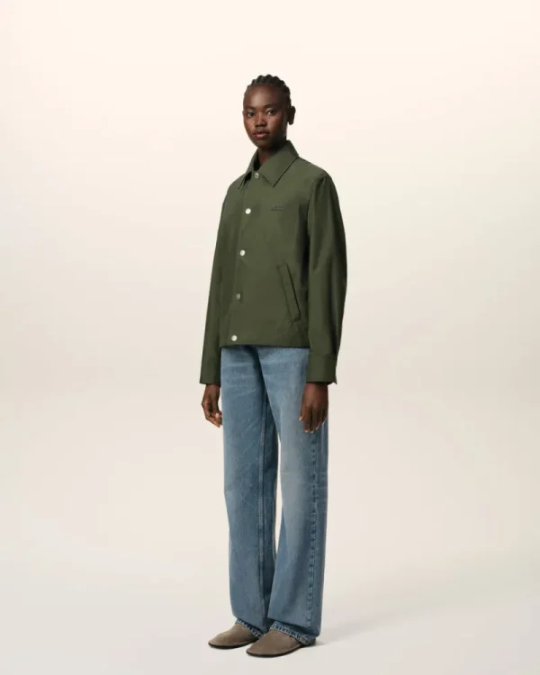 Clearance Green Buttoned Jacket Women Coats & Jackets | Coats & Jackets