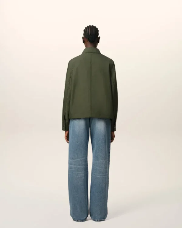Clearance Green Buttoned Jacket Women Coats & Jackets | Coats & Jackets