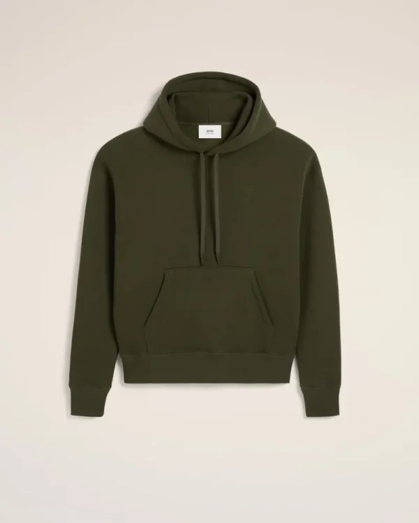 Best Sale Green Cotton Ami de Coeur Hoodie Women Sweatshirts & Hoodies | Ami De Coeur