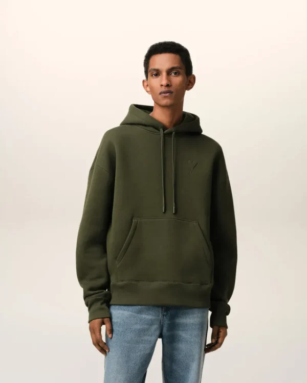 Best Sale Green Cotton Ami de Coeur Hoodie Women Sweatshirts & Hoodies | Ami De Coeur