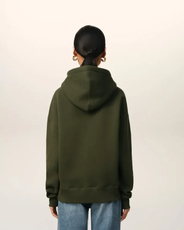 Best Sale Green Cotton Ami de Coeur Hoodie Women Sweatshirts & Hoodies | Ami De Coeur