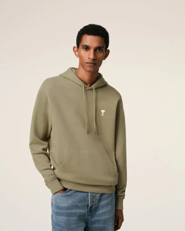 Clearance Green Cotton Ami de Coeur Hoodie Sweatshirts & Hoodies | Ami De Coeur