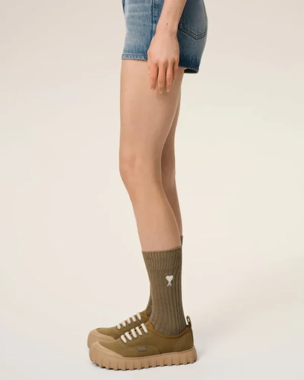 Cheap Green Cotton Ami de Coeur Socks Women Socks | Ami De Coeur
